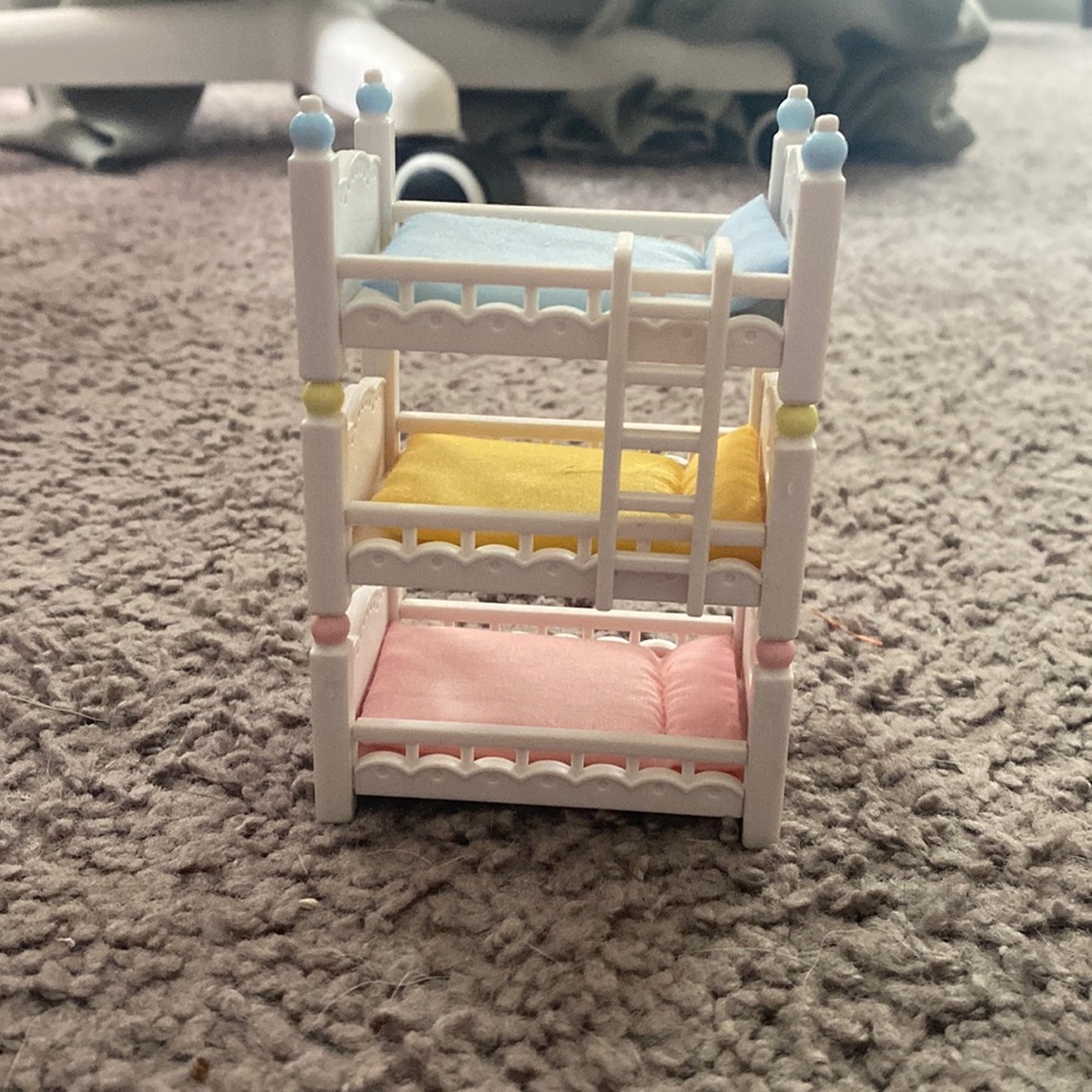 Calico Critter Bed Set and other toys